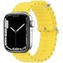 Szilikon óceán szíj - Apple Watch 42mm / 41mm / 40mm / 38mm - sárga