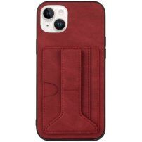 Borító kártyatárolóval és állvánnyal - iPhone 14 - piros