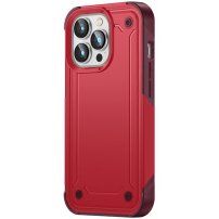 Szuper tartós védőtok - iPhone 14 Pro Max - piros
