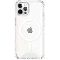 Átlátszó tok színes kerettel és MagSafe -vel - iPhone 12 Pro Max - átlátszó