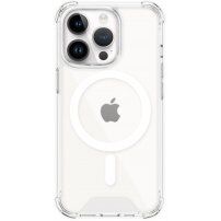 Átlátszó tok színes kerettel és MagSafe -vel - iPhone 14 Pro Max - átlátszó