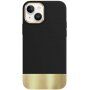 Védő tok fémezett alsó résszel - iPhone 14 - fekete