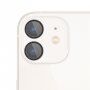Edzett üveg csillogó keretekkel a kamera lencséjének védelmére - iPhone 11 - fekete