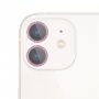 Edzett üveg csillogó keretekkel a kamera lencséjének védelmére - iPhone 11 - rózsaszín