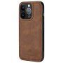 DG.MING 2in1 levehető flip cover tok - iPhone 13 Pro - barna
