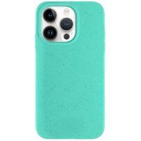Matt ökológiailag lebomló tok - iPhone 14 Pro - türkizkék