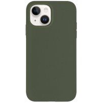 Matt ökológiailag lebomló tok - iPhone 13 - olívazöld