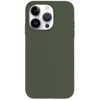 Matt ökológiailag lebomló tok - iPhone 13 Pro - olívazöld