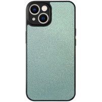 Csillogó PU műbőr tok - iPhone 14 Plus - mentazöld