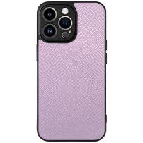 Csillogó PU műbőr tok - iPhone 14 Pro - világos lila