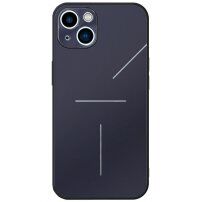 R-Just alumínium tok kamera lencsevédővel - iPhone 14 - kék