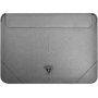 Guess Saffiano Triangle Metal Logo tok - iPad Pro 12,9" / MacBook 14"-ig - ezüst