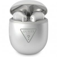 Guess True Wireless Triangle Logo vezeték nélküli fülhallgató - Apple készülék - ezüst