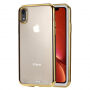 Vékony tok kerettel iPhone XR - arany