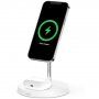 BELKIN BOOST CHARGE PRO 2in1 töltőállvány 15W MagSafe-vel iPhone számára / Airpods - fehér