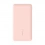 BELKIN BOOST CHARGE power bank / külső akkumulátor - 2x USB / USB-C - 10 000 mAh - rózsaszín