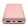 BELKIN BOOST CHARGE power bank / külső akkumulátor 2x USB / USB-C - 20 000 mAh - rózsaszín
