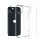 Spigen Quartz Hybrid tok edzett üveggel - iPhone 14 - átlátszó