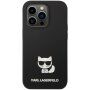 Karl Lagerfeld Choupette szilikon tok - iPhone 14 Pro - fekete