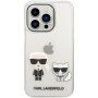 Karl Lagerfeld Ikonik Karl and Choupette tok - iPhone 14 Pro Max - átlátszó