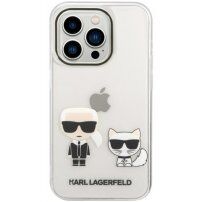 Karl Lagerfeld Ikonik Karl and Choupette tok - iPhone 14 Pro Max - átlátszó