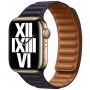 Eredeti Apple bőr szíj - Apple Watch 42mm / 41mm / 40mm / 38mm - S/M - sötét lila