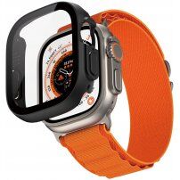 PanzerGlass™ Full Protection tok edzett üveggel - Apple Watch Ultra 49mm - fekete
