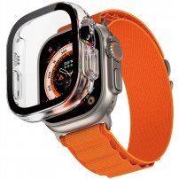 PanzerGlass™ Full Protection tok edzett üveggel - Apple Watch Ultra 49mm - átlátszó