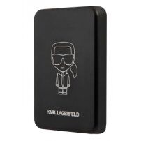 Karl Lagerfeld MagSafe vezeték nélküli 3 000 mAh külső akkumulátor / Power bank USB-C porttal - fekete