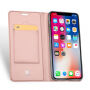 DUX DUCIS flip cover tok iPhone XR - rózsaszín-arany