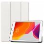PU műbőr borító, alvás funkció - iPad 10,2" (2019-2021) - fehér