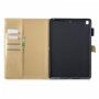 Flip cover tok virágokkal és fehér kristályokkal - iPad 10,2" (2019-2021) / Air 3 (2019) / Pro 10,5" - arany