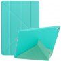 Borító állvánnyal origami - iPad Air 3 (2019) / Pro 10,5" - türkizkék