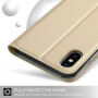 Flip cover tok állvánnyal iPhone XS Max - arany