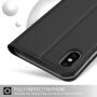 Flip cover tok állvánnyal iPhone XS Max - fekete
