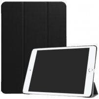 PU műbőr borító, alvás funkció - iPad 9,7" (2017/2018) - fekete