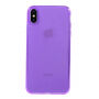 Tok puha műanyagból iPhone XS Max - lila