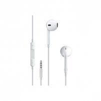 Fejhallgató mikrofonnal és hangerőszabályzóval 3,5 mm bemenet csatlakozóval - Apple készülék - fehér