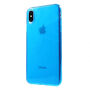 Tok puha műanyagból iPhone XS Max - kék