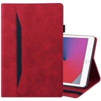 Elegáns tok kártyatároló rekeszekkel - iPad 9,7" (2017/2018) / Air 1 / 2 / Pro 9,7" - piros