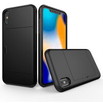 Tok hitelkártya zsebbel iPhone XS Max - fekete