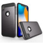 Tartós tok iPhone XS Max - csiszolt textúra - szürke