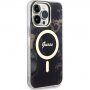 Guess Marble IML tok MagSafe -vel - iPhone 13 Pro Max - fekete