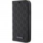 Karl Lagerfeld Saffiano Monogram flip cover tok - iPhone 11 - fekete
