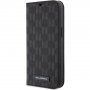 Karl Lagerfeld Saffiano Monogram flip cover tok - iPhone 13 - fekete