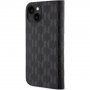 Karl Lagerfeld Saffiano Monogram flip cover tok - iPhone 13 - fekete