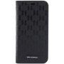 Karl Lagerfeld Saffiano Monogram flip cover tok - iPhone 12 / 12 Pro - fekete