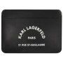 Karl Lagerfeld Saffiano RSG Embossed iPad Pro 12,9" bőr boríték típusú tok - MacBook 14" - ig - fekete