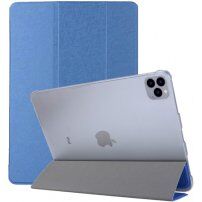 Selyem borító alvás funkcióval - iPad Pro 12,9" (2018-2022) - sötét kék