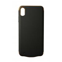 Védő tok elemmel iPhone XR - 6000 mAh - fekete / arany
